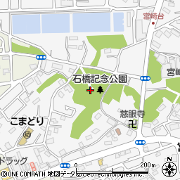 石橋記念公園トイレ周辺の地図