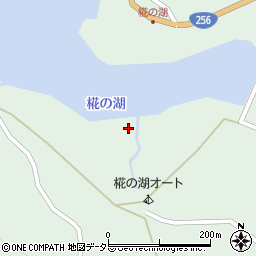 椛ノ湖周辺の地図