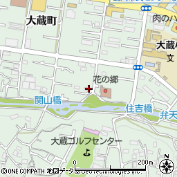 東京都町田市大蔵町393-3周辺の地図