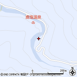 大鹿第二発電所周辺の地図