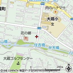 東京都町田市大蔵町356周辺の地図