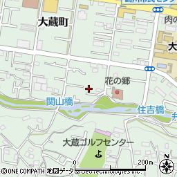 東京都町田市大蔵町393-4周辺の地図