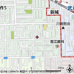 Ｂｌａｎｃｈｅ武蔵新城周辺の地図