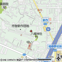 神奈川県川崎市高津区新作周辺の地図