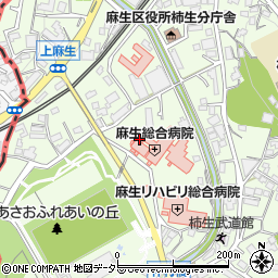神奈川県川崎市麻生区上麻生6丁目25周辺の地図