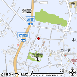 浦富地区公民館周辺の地図