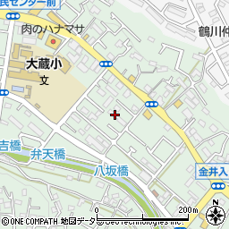 東京都町田市大蔵町261周辺の地図