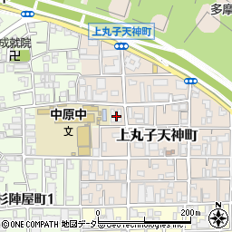 神奈川県川崎市中原区上丸子天神町312周辺の地図