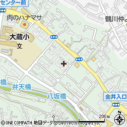東京都町田市大蔵町262-4周辺の地図