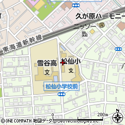 大田区立松仙小学校周辺の地図