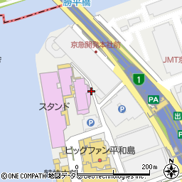 東京都大田区平和島1丁目周辺の地図