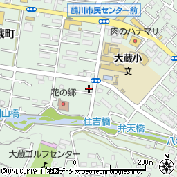 東京都町田市大蔵町351-15周辺の地図