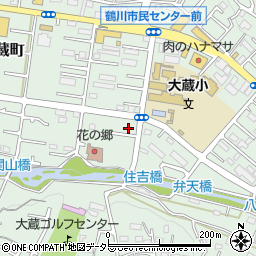 東京都町田市大蔵町351周辺の地図