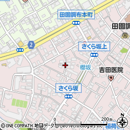 東京都大田区田園調布本町43周辺の地図