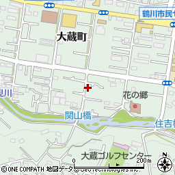 東京都町田市大蔵町402-10周辺の地図