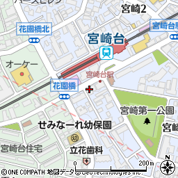 サクシード宮崎台校周辺の地図