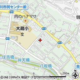 東京都町田市大蔵町268-6周辺の地図