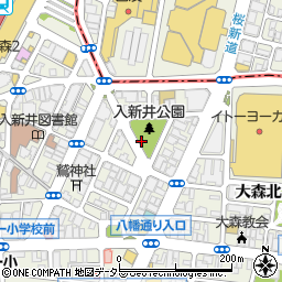 入新井公園トイレ周辺の地図