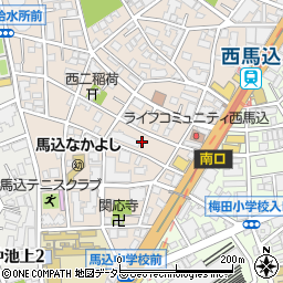 東京都大田区西馬込2丁目22周辺の地図