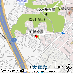 前藤公園周辺の地図