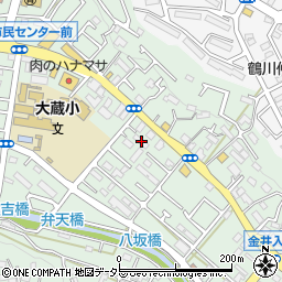 東京都町田市大蔵町266周辺の地図