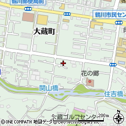 東京都町田市大蔵町405周辺の地図