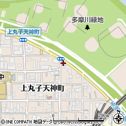 神奈川県川崎市中原区上丸子天神町299-1周辺の地図