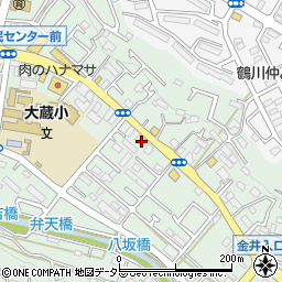 東京都町田市大蔵町265-3周辺の地図