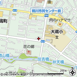 東京都町田市大蔵町350周辺の地図