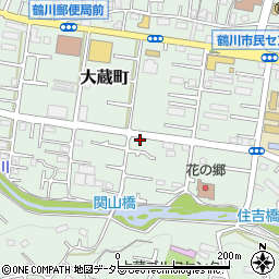 東京都町田市大蔵町406周辺の地図
