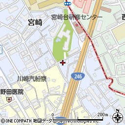 神奈川県川崎市宮前区宮崎109周辺の地図