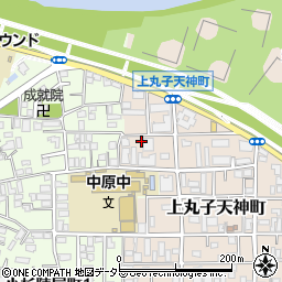 神奈川県川崎市中原区上丸子天神町65周辺の地図