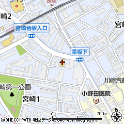セブンイレブン川崎宮崎２丁目店周辺の地図