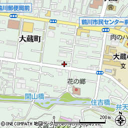 東京都町田市大蔵町387-4周辺の地図