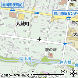 東京都町田市大蔵町388周辺の地図