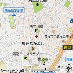 東京都大田区西馬込2丁目23周辺の地図