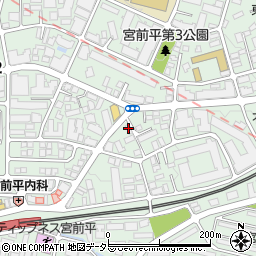 給湯器の修理サービス２４川崎宮前平店周辺の地図