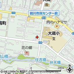 東京都町田市大蔵町349周辺の地図