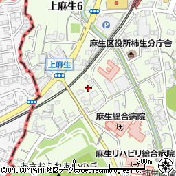 神奈川県川崎市麻生区上麻生6丁目27周辺の地図