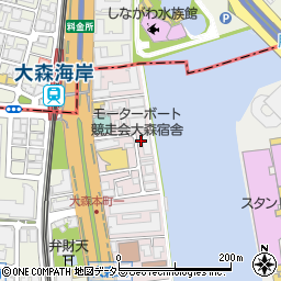 東京都大田区大森本町1丁目2周辺の地図