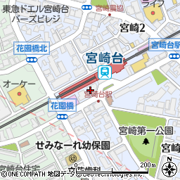 ダイソートラペズ宮崎台店周辺の地図