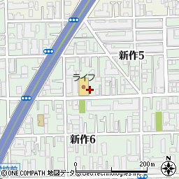 株式会社マルミヤ商事　新作店周辺の地図