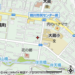 東京都町田市大蔵町348周辺の地図