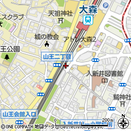 吉野家 大森店周辺の地図