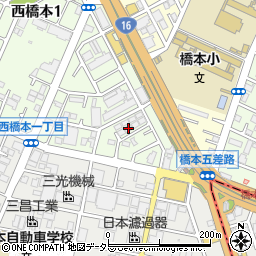 シャルマン西橋本Ｇ棟周辺の地図