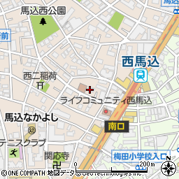東京都大田区西馬込2丁目3周辺の地図