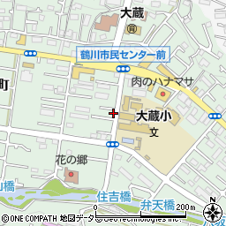 東京都町田市大蔵町347-3周辺の地図