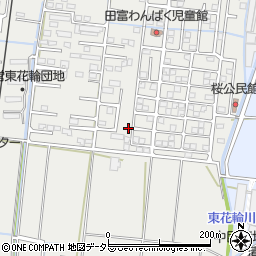 山梨県中央市東花輪1351-47周辺の地図
