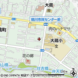 東京都町田市大蔵町347-5周辺の地図