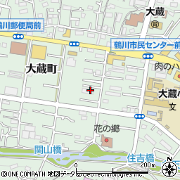 東京都町田市大蔵町384周辺の地図